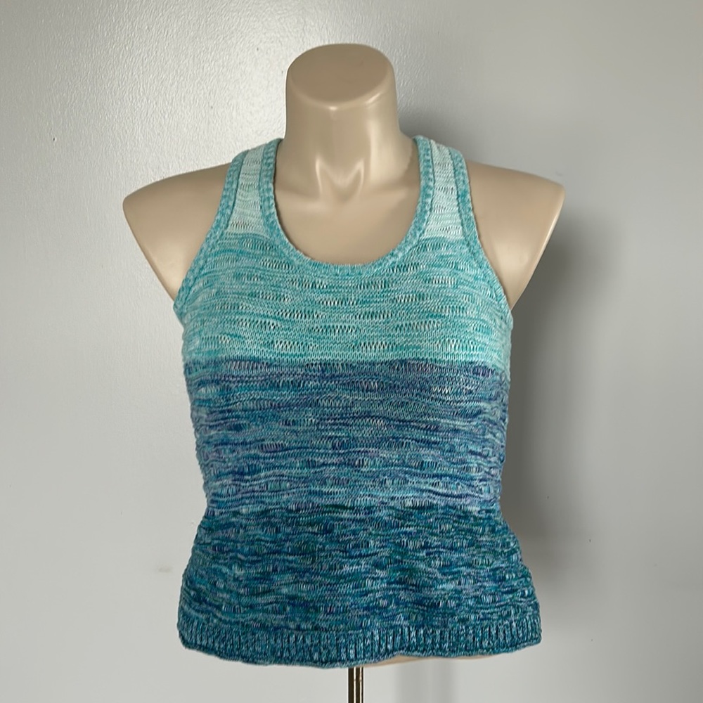 Mossimo Supply Co Blue/Aqua Sweater Vest/Tank Top Sz M